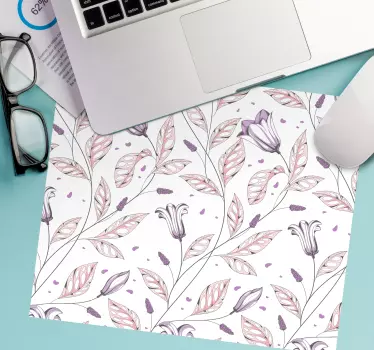 Podložka pod myš so vzorom botanické listy - Tenstickers