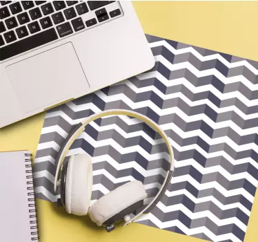 Podložka pod myš so vzorom chevron zigzag - Tenstickers