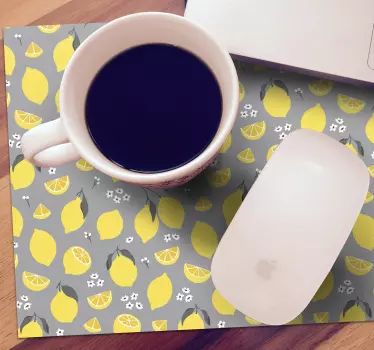Podložka pod myš so vzorom citrónovej štruktúry - Tenstickers