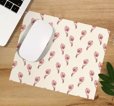 Podložka pod myš so vzorom elegantné kvetinové akcenty - Tenstickers
