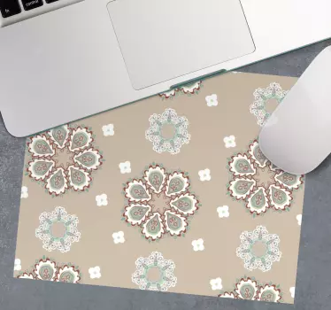 Podložka pod myš so vzorom elegantné kvetinové motívy - Tenstickers