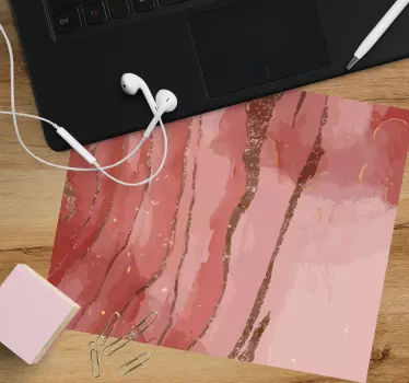 Podložka pod myš so vzorom elegantné mramorové prúdy - Tenstickers
