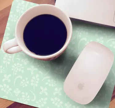 Podložka pod myš so vzorom elegantný botanický prvok - Tenstickers
