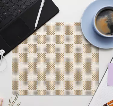 Podložka pod myš so vzorom elegantný kockovaný štýl - Tenstickers