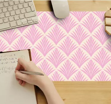 Podložka pod myš so vzorom elegantný listový motív - Tenstickers