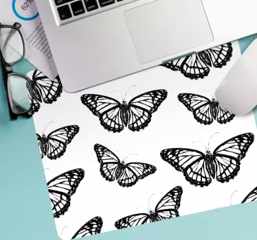Podložka pod myš so vzorom elegantný motív motýľa - Tenstickers