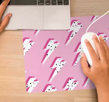 Podložka pod myš so vzorom elektrických bleskov - Tenstickers