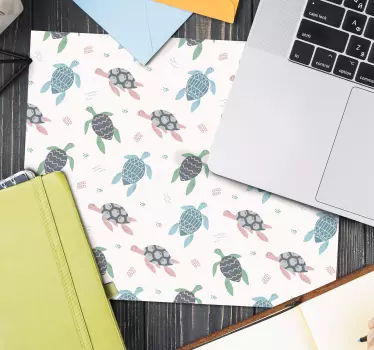 Podložka pod myš so vzorom farebnej korytnačky - Tenstickers