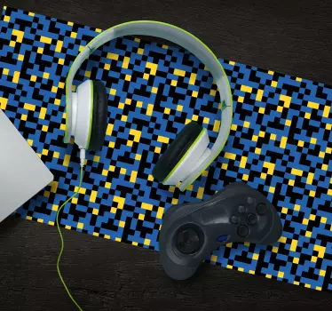 Podložka pod myš so vzorom farebný geometrický motív - Tenstickers