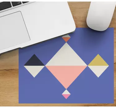 Podložka pod myš so vzorom geometrická farebná kompozícia - Tenstickers