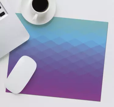 Podložka pod myš so vzorom geometrické gradientové vlny - Tenstickers