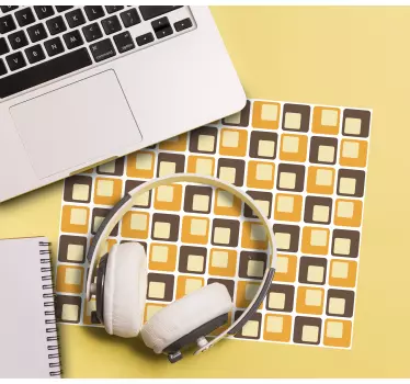 Podložka pod myš so vzorom geometrické štvorce - Tenstickers