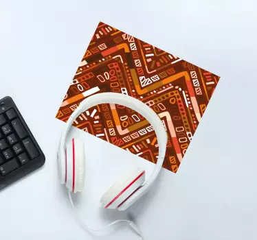 Podložka pod myš so vzorom geometrický zigzagový motív - Tenstickers