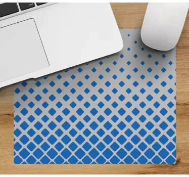 Podložka pod myš so vzorom geometrických modrých tvarov - Tenstickers