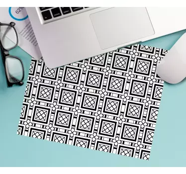 Podložka pod myš so vzorom geometrických štvorcov - Tenstickers