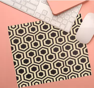 Podložka pod myš so vzorom hexagonálneho usporiadania - Tenstickers