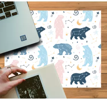 Podložka pod myš so vzorom hravý medveď - Tenstickers