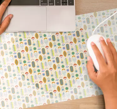 Podložka pod myš so vzorom inšpirovaným prírodou - Tenstickers