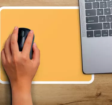 Podložka pod myš so vzorom jednoduchý oranžový povrch - Tenstickers