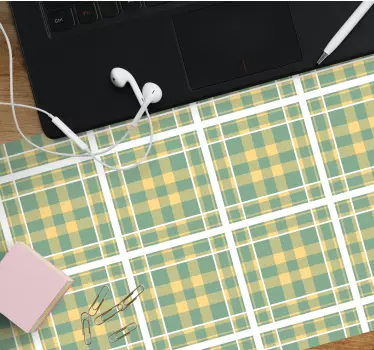 Podložka pod myš so vzorom károvaný štýl - Tenstickers