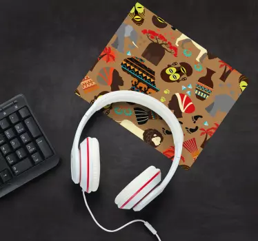 Podložka pod myš so vzorom kultúrne symboly - Tenstickers