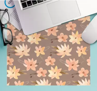 Podložka pod myš so vzorom kvetinová farebná zmes - Tenstickers
