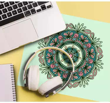 Podložka pod myš so vzorom kvetinová mandala - Tenstickers