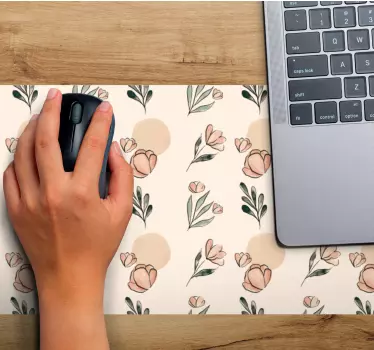 Podložka pod myš so vzorom kvetinovej textúry - Tenstickers