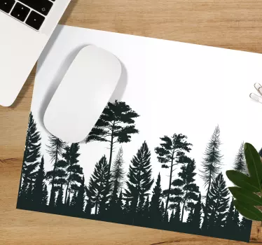 Podložka pod myš so vzorom lesná silueta - Tenstickers
