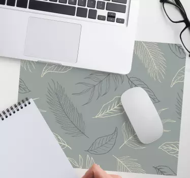 Podložka pod myš so vzorom listnatý prírodný motív - Tenstickers