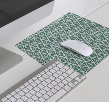 Podložka pod myš so vzorom listová geometria - Tenstickers