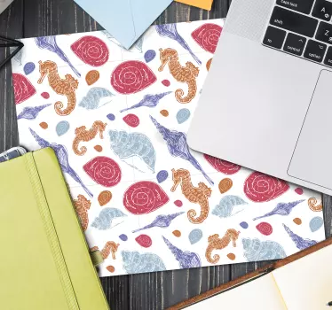 Podložka pod myš so vzorom motív morského koníka - Tenstickers