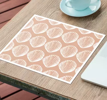 Podložka pod myš so vzorom mušlí - Tenstickers