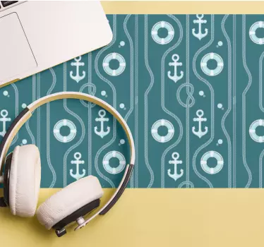 Podložka pod myš so vzorom námorného kotvy - Tenstickers