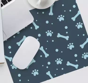 Podložka pod myš so vzorom odtlačky tlapiek - Tenstickers