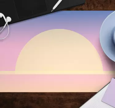 Podložka pod myš so vzorom pokojný západ slnka - Tenstickers