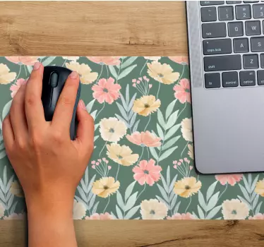 Podložka pod myš so vzorom rastlinného motívu - Tenstickers