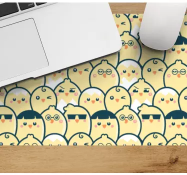 Podložka pod myš so vzorom roztomilých kuriatok - Tenstickers
