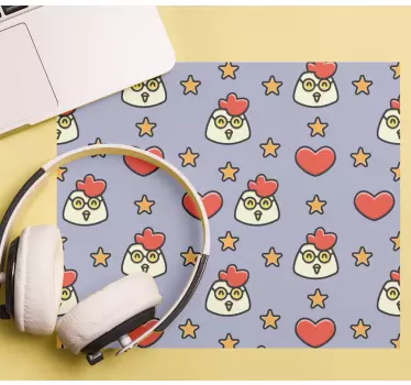 Podložka pod myš so vzorom s pôvabným motívom kuraťa - Tenstickers