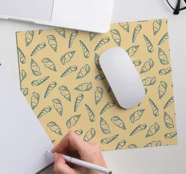 Podložka pod myš so vzorom Špirálová mušľa - Tenstickers