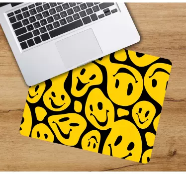 Podložka pod myš so vzorom Šťastná ikona kolekcia - Tenstickers