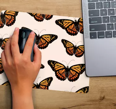 Podložka pod myš so vzorom vibrant motív motýľa - Tenstickers
