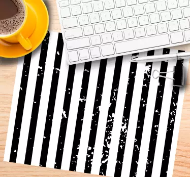 Podložka pod myš so vzorom výrazná pruhovaná textúra - Tenstickers