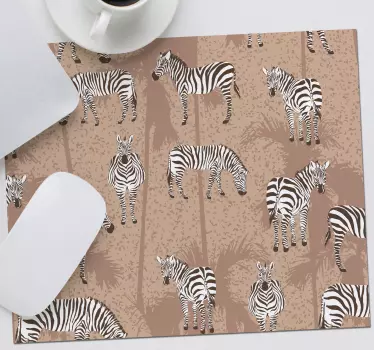 Podložka pod myš so vzorom zebra - Tenstickers
