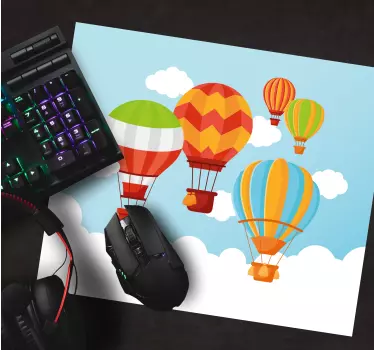 Podložka pod myš so vzorom Žiarivé horúce balóny - Tenstickers