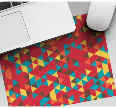 Podložka pod myš so vzorom Živá farebná geometria - Tenstickers