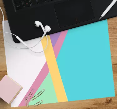 Podložka pod myš so vzorom Živá geometrická kompozícia - Tenstickers