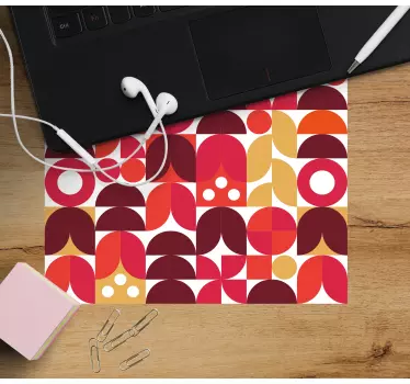 Podložka pod myš so vzorom Živé geometrické tvary - Tenstickers