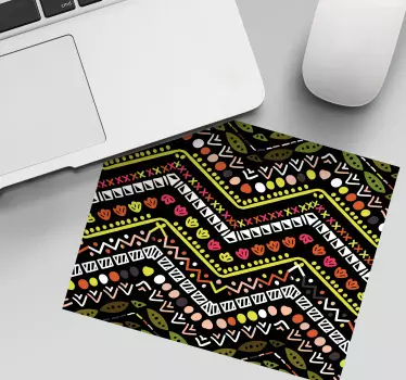 Podložka pod myš so vzorom Živý cik-cak motív - Tenstickers
