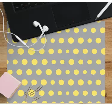 Podložka pod myš so vzorom žlté bodky - Tenstickers
